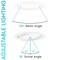 Luxrite 4 Inch Gimbal LED Recessed Downlight 5CCT 2700K-5000K 12W 950LM Dimmable Wet Rated IC Rated LR23742-1PK - alternate 3